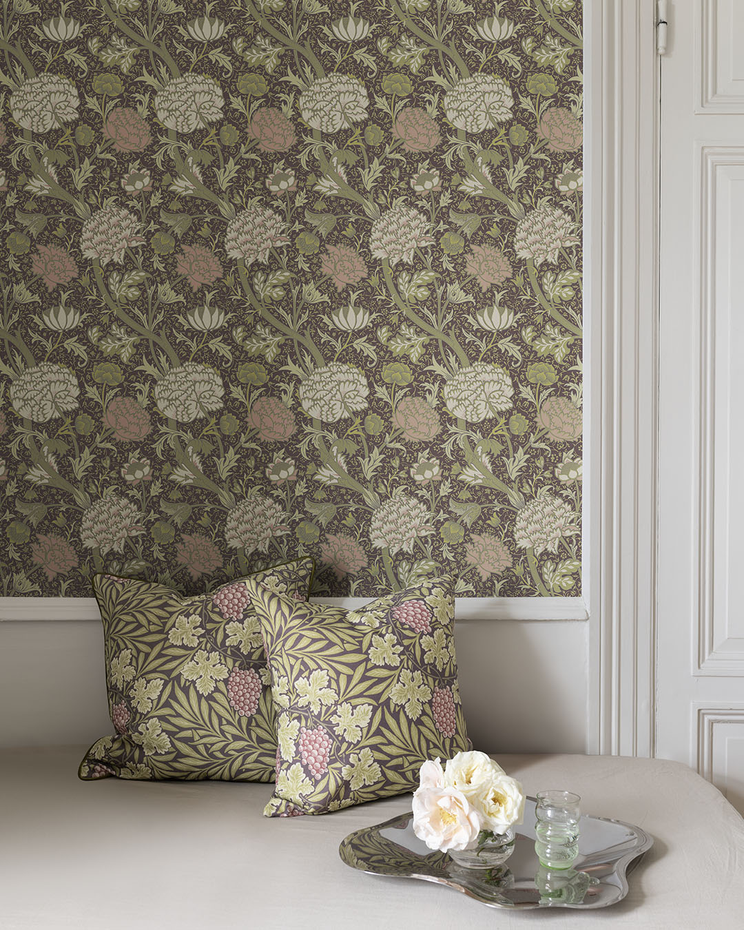 82036 - Cray Wallpaper - Green / Pink - Midbec