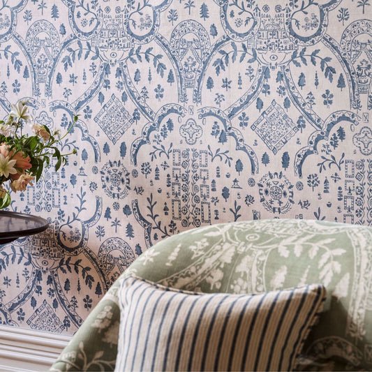 Topiary View Wallpaper - Wedgwood - DHIP217510