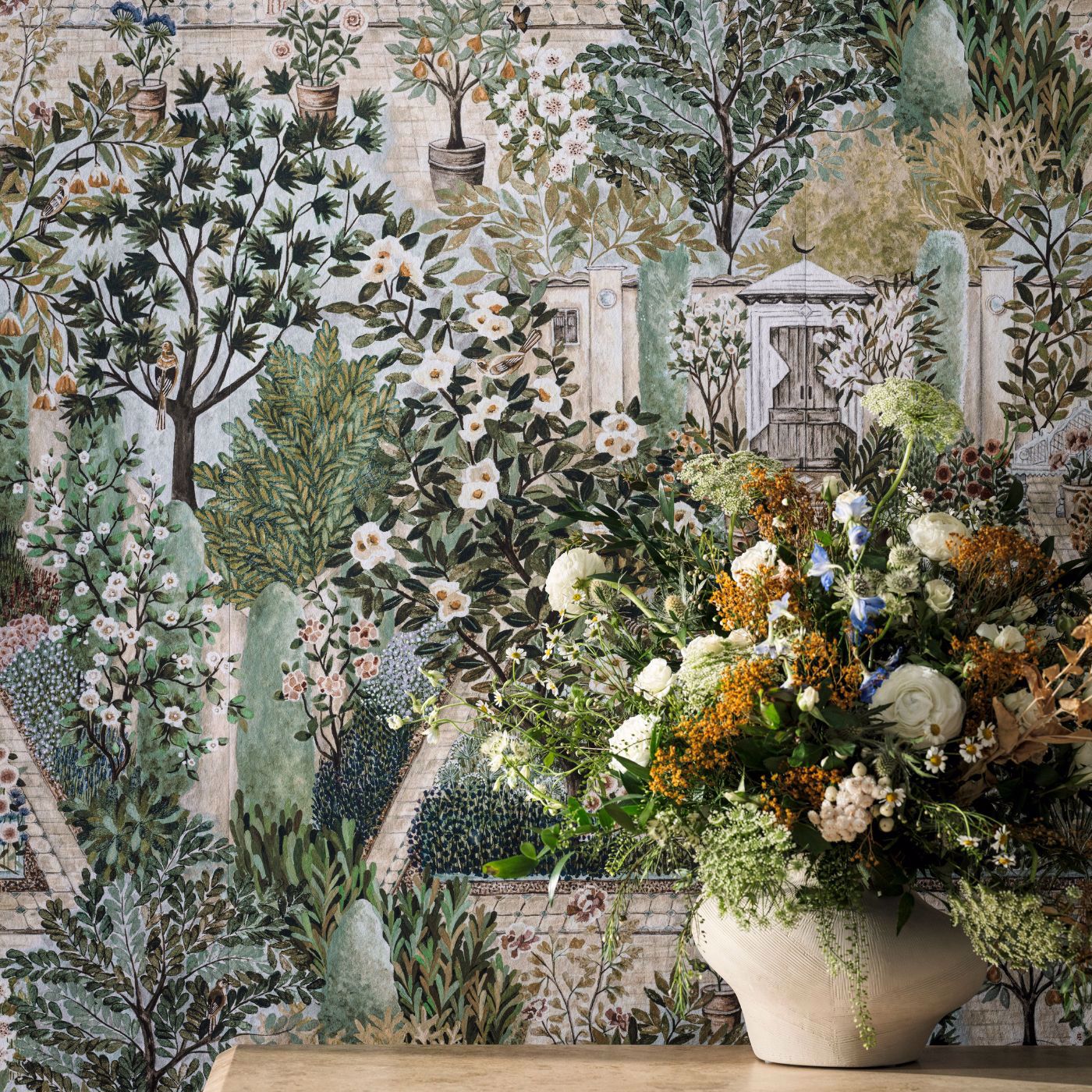 Carpet Garden Wallpaper - Paradise - DHIP217518