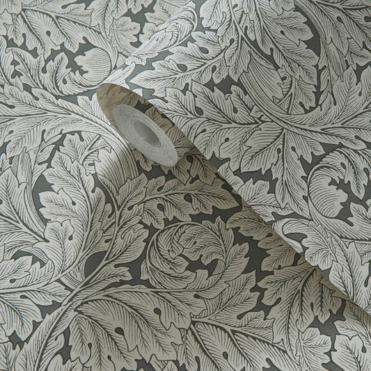 Acanthus Wallpaper - Slate - Clarke & Clarke - W0175/02