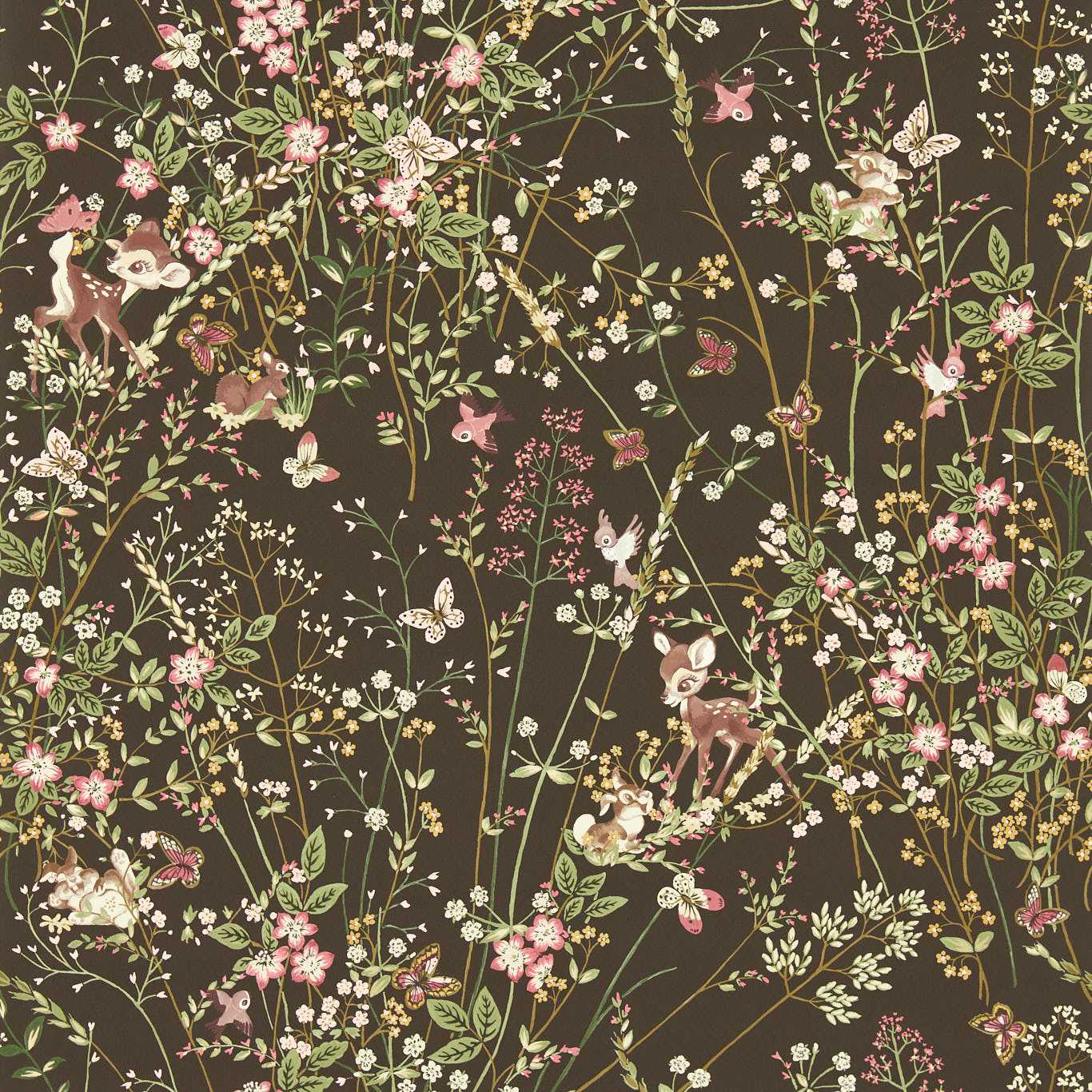 Bambi Wallpaper - Chocolate - DDIW217277