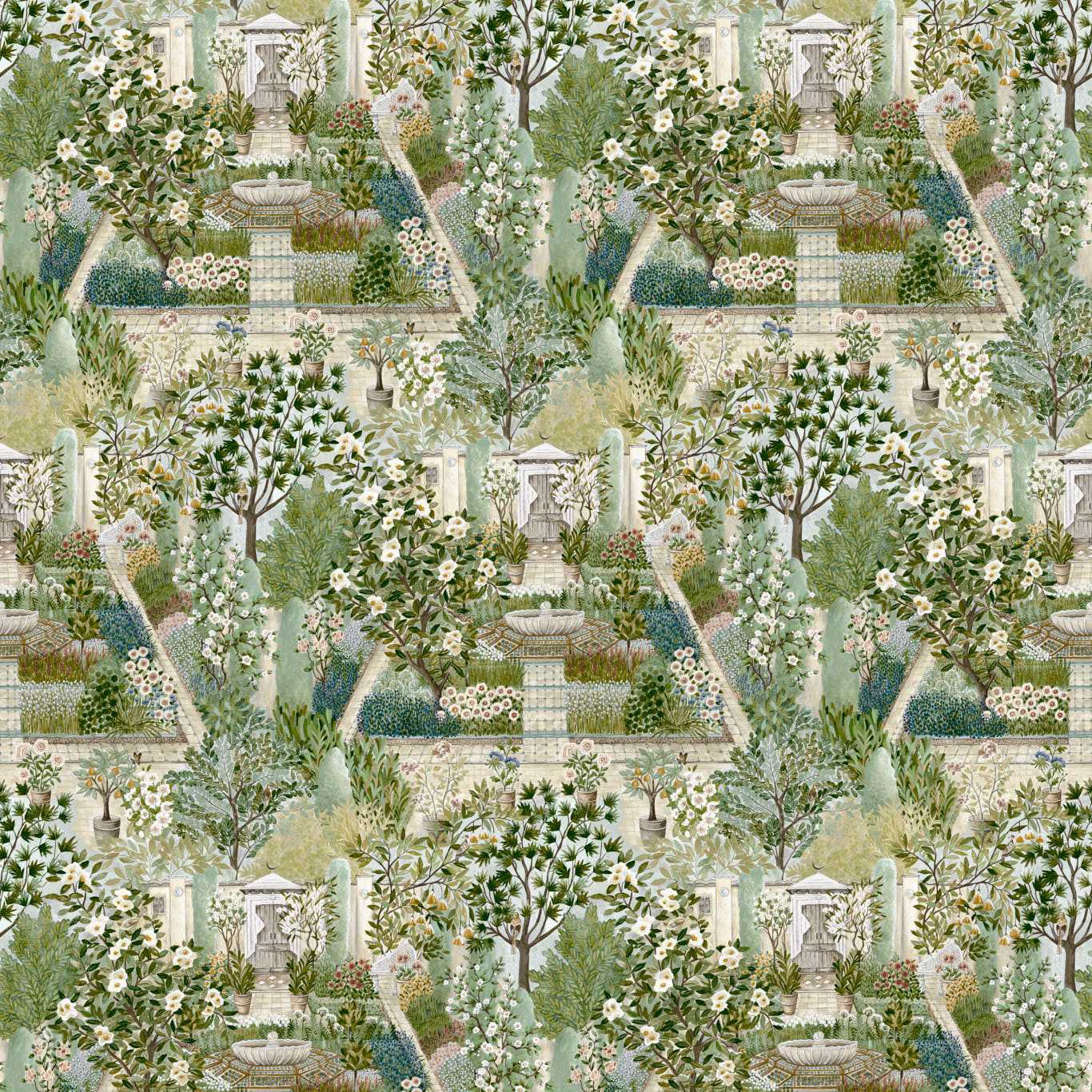 Carpet Garden Wallpaper - Paradise - DHIP217518