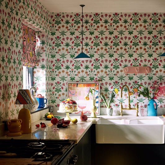 Daisy Wallpaper - Strawberry Fields - 510005 - Morris & Co