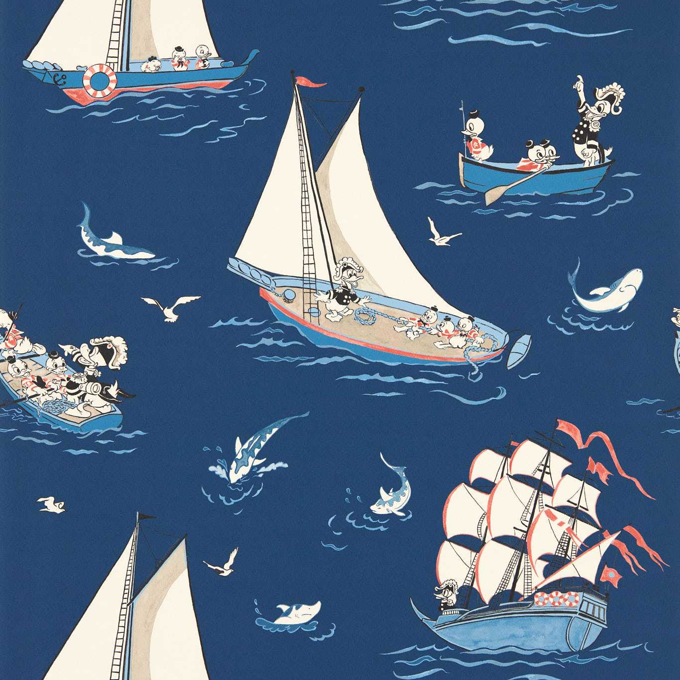 Donald Nautical Wallpaper - Night Fishing - DDIW217283