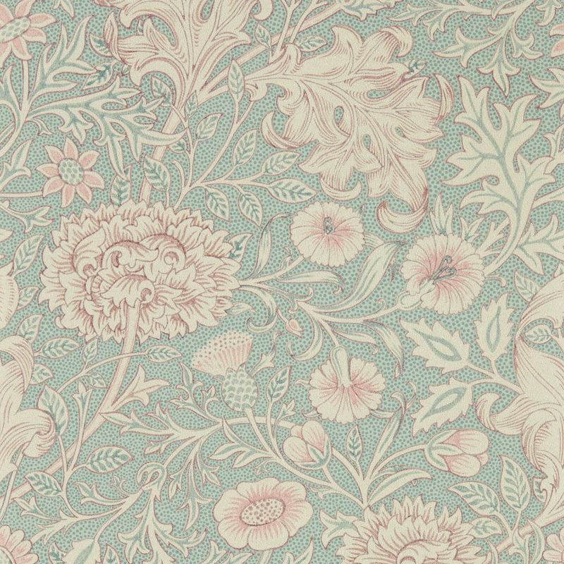 Double Bough Wallpaper - Teal Rose - Morris & Co - 216680