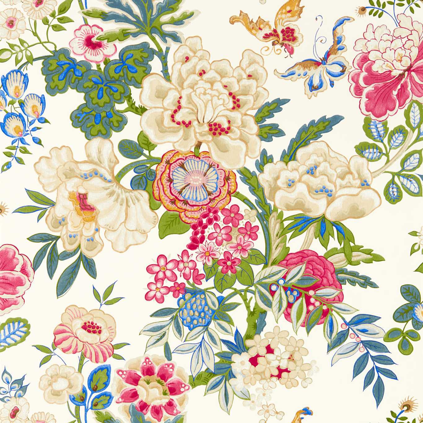 Emperor Peony Wallpaper - Lotus Pink - DWAW217121
