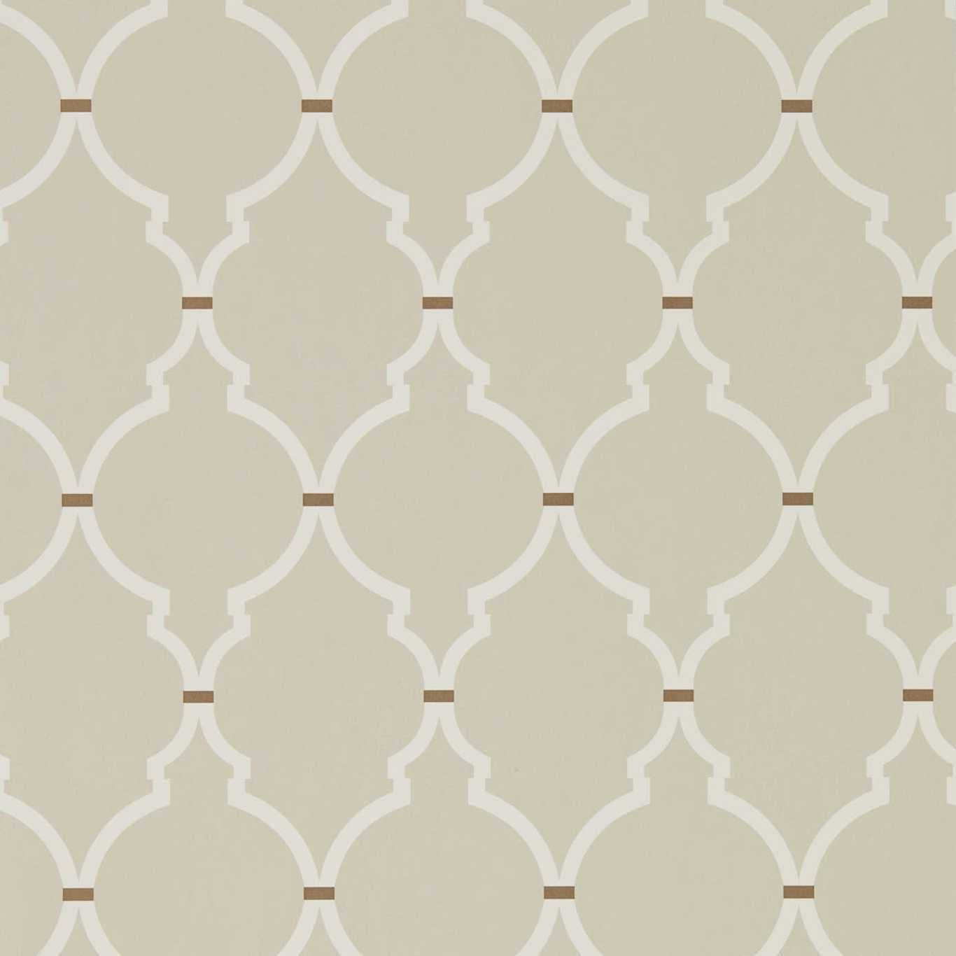Empire Trellis Wallpaper - Linen/Cream - DART216337