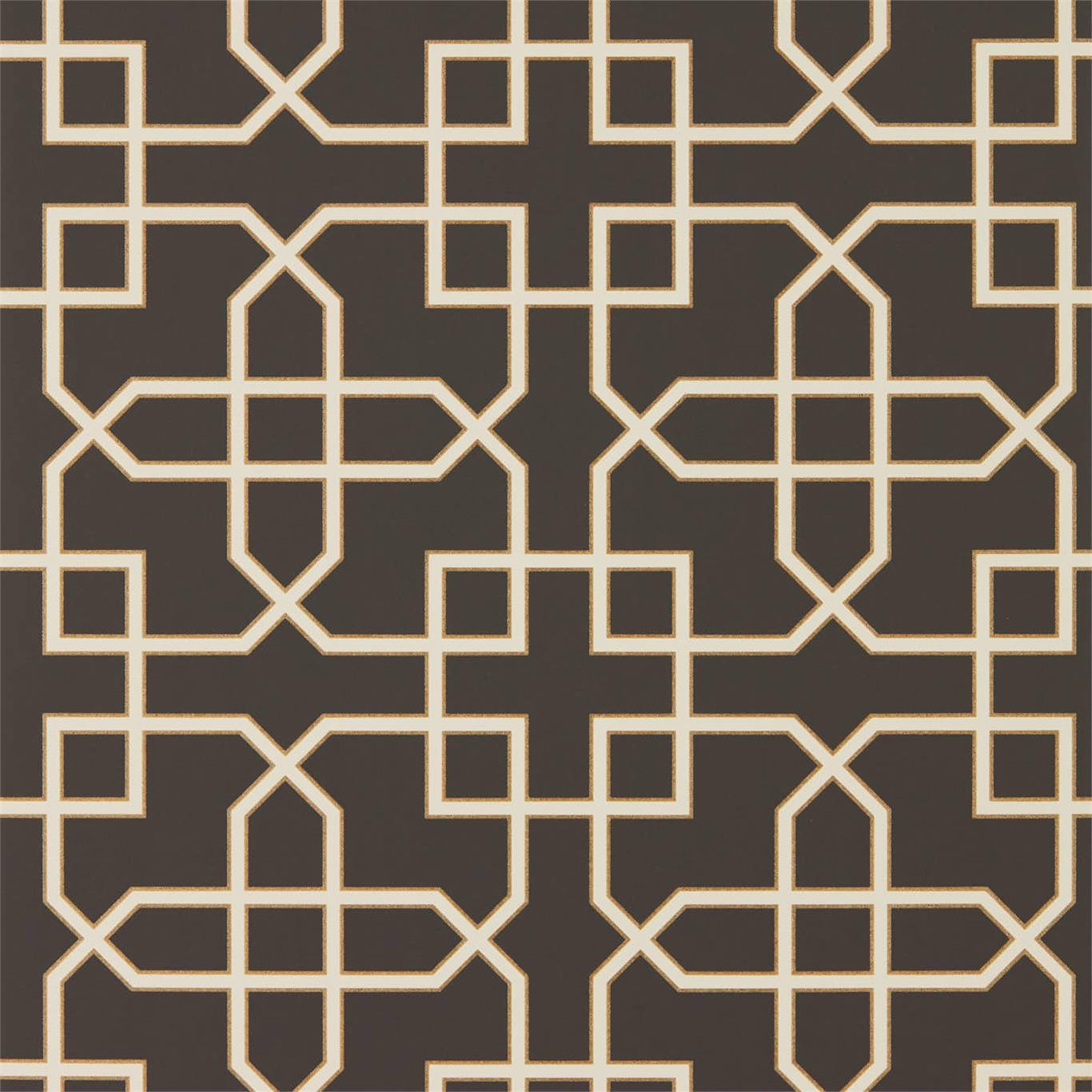 Hampton Trellis Wallpaper - Charcoal - DGLW216662