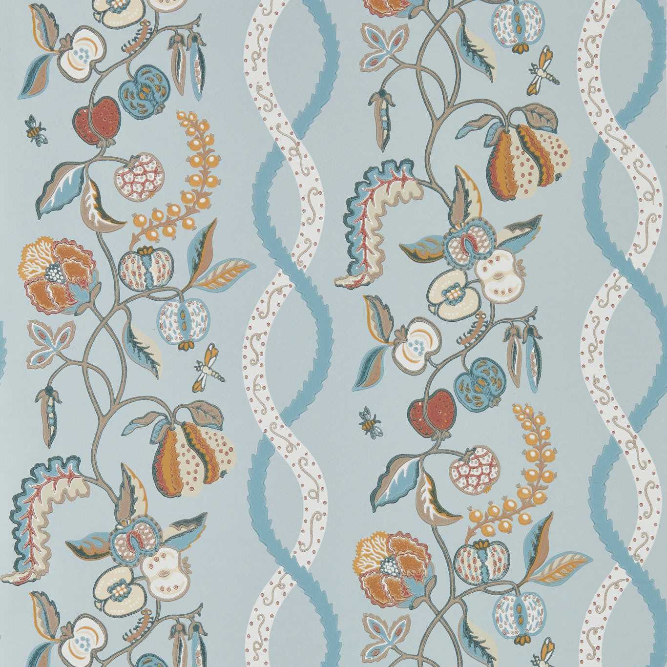 Kitchen Garden Wallpaper - Mineral/Gooseberry - DHIP217501