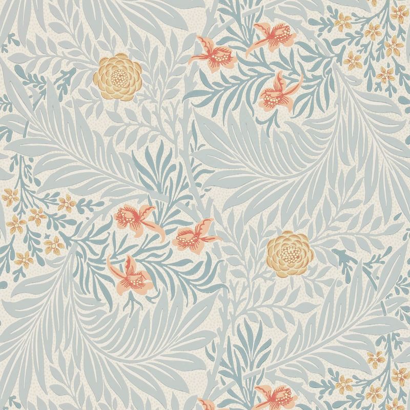 Larkspur Wallpaper - Slate/Russet - Morris & Co - 212556