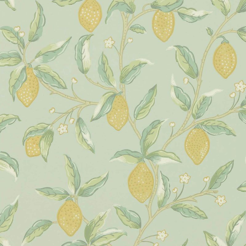 Lemon Tree Wallpaper - Sage - Morris & Co - 216673