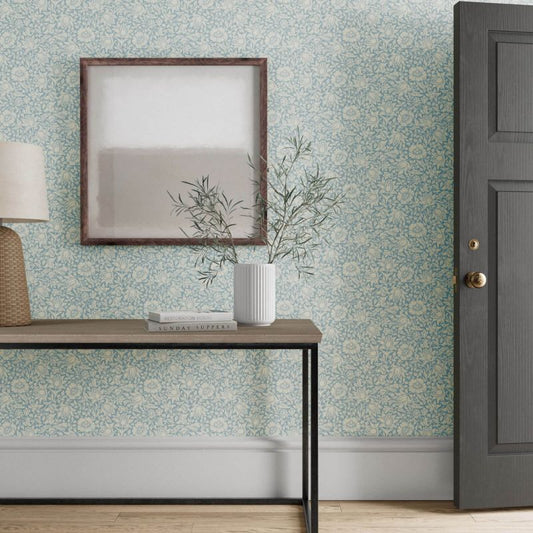 Mallow Wallpaper - Apple Green - Morris & Co - 216678