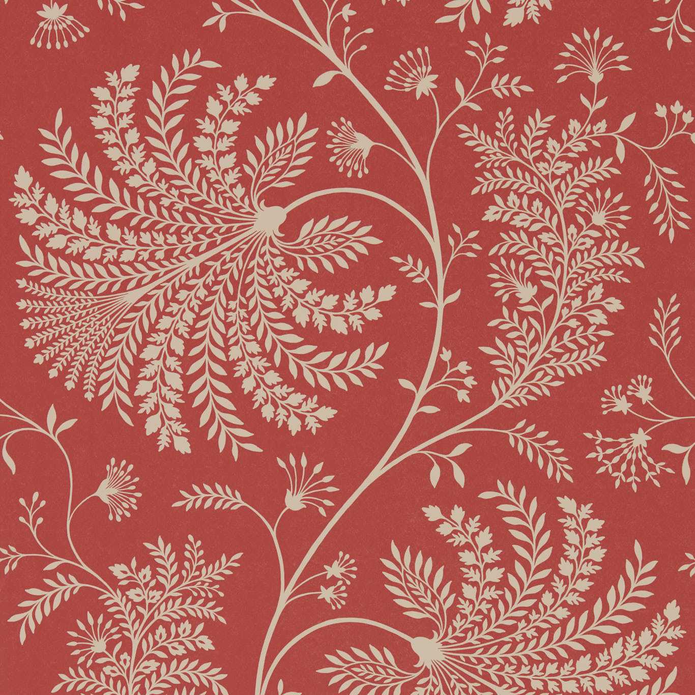 Mapperton Wallpaper - Russet/Cream - DART216339