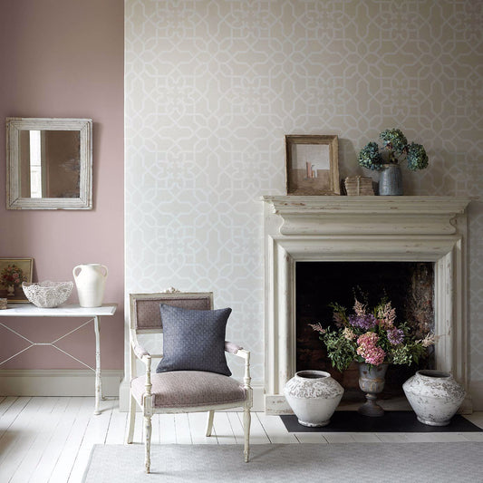 Mawton Wallpaper - Dove/Stone - Sanderson - DDAM216416 - Morris Wallpaper