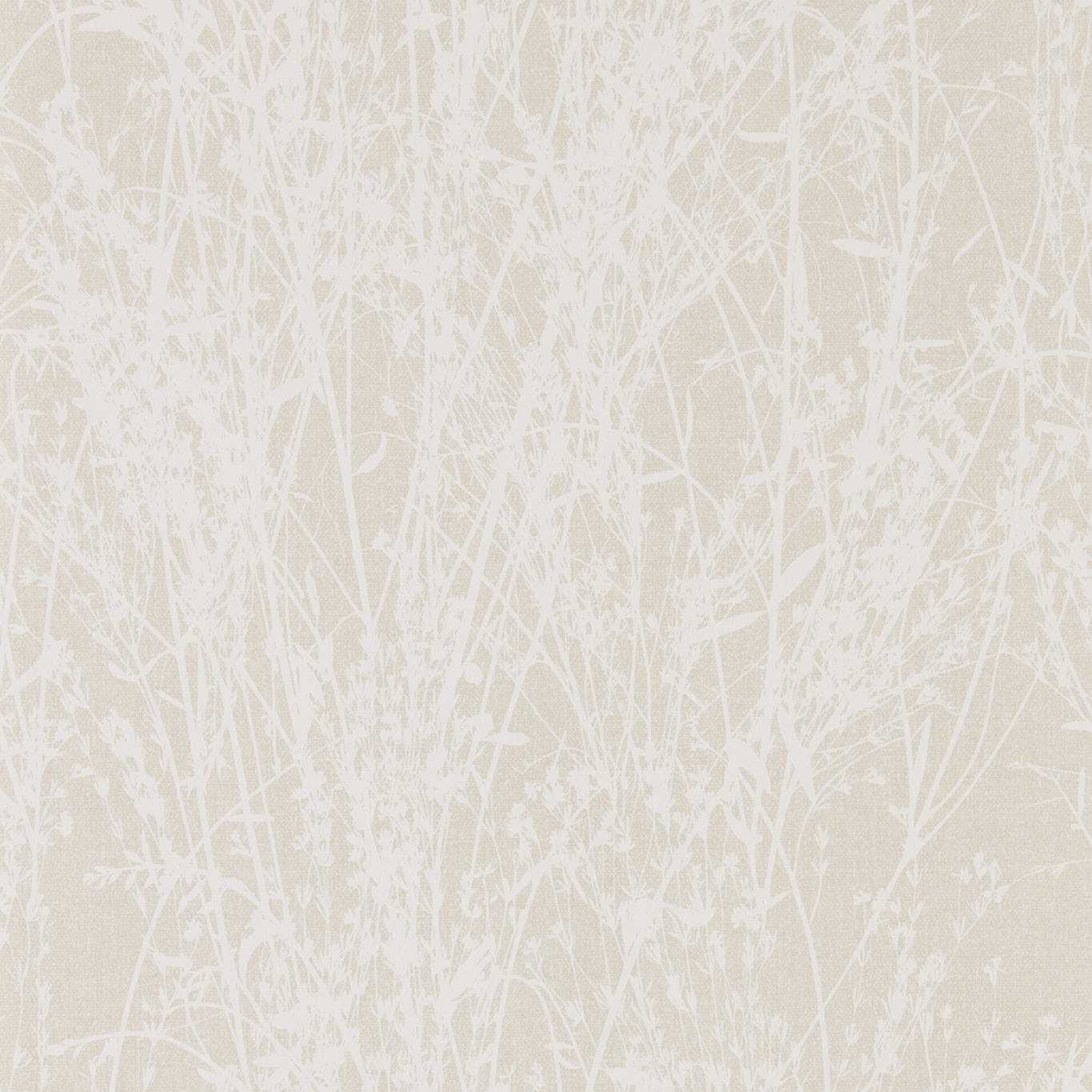 Meadow Canvas Wallpaper - White/Parchment - DWOW215695