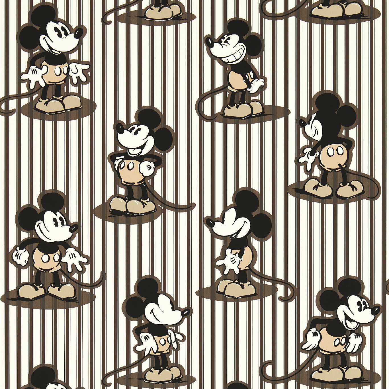 Mickey Stripe Wallpaper - Humbug - DDIW217272