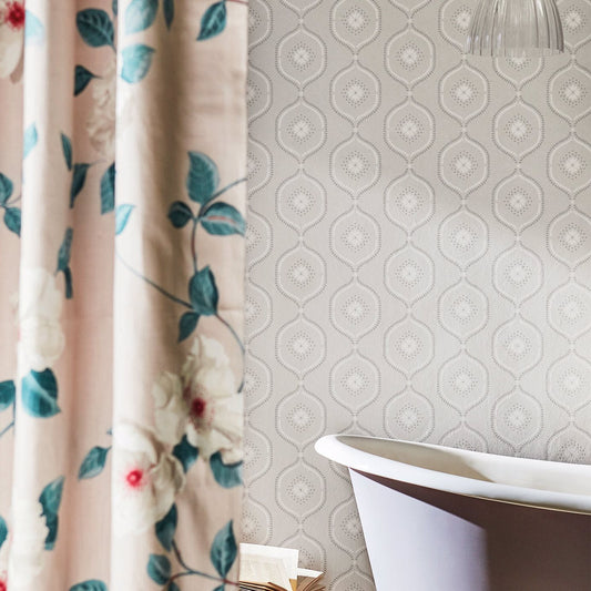Milcombe Wallpaper - Silver - Sanderson - DLMW216879 - Morris Wallpaper