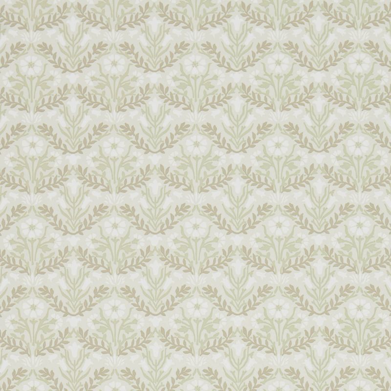 Morris Bellflowers Wallpaper - Manilla/Olive - Morris & Co - 216434