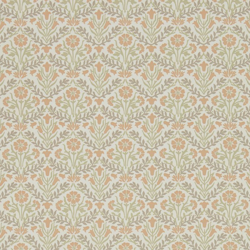 Morris Bellflowers Wallpaper - Saffron/Olive - Morris & Co - 216438