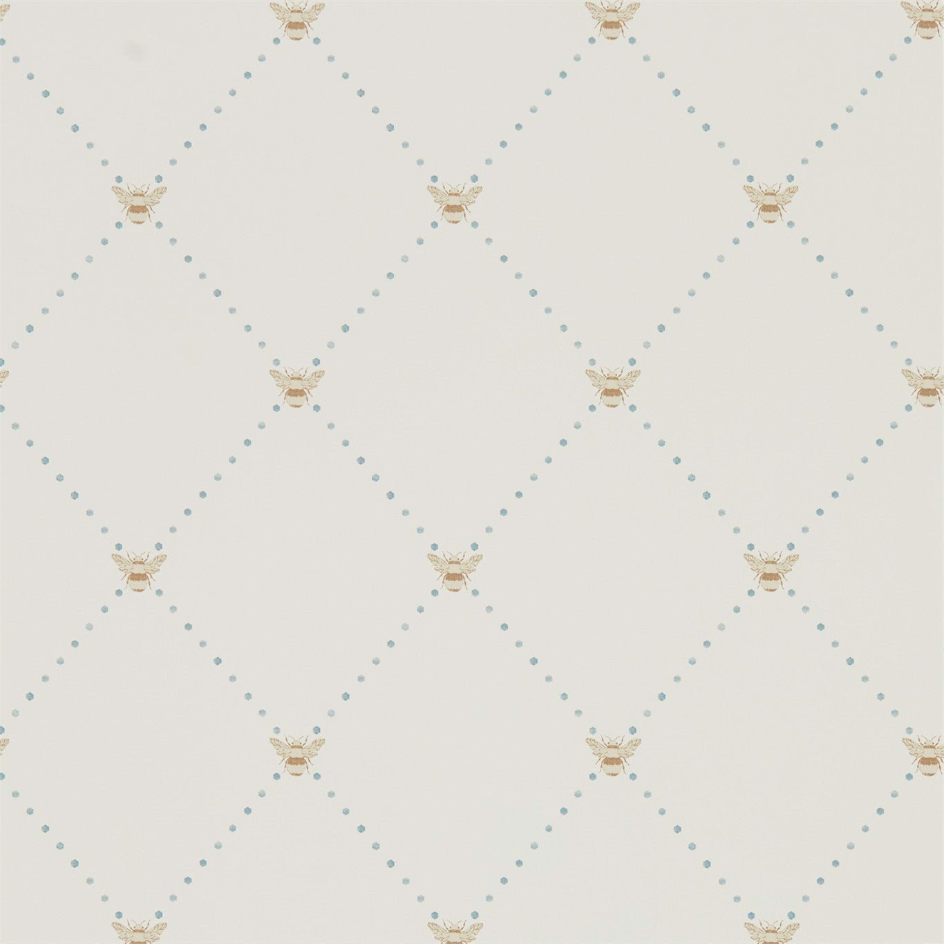 Nectar Wallpaper - Copper/Denim - DHPO216357