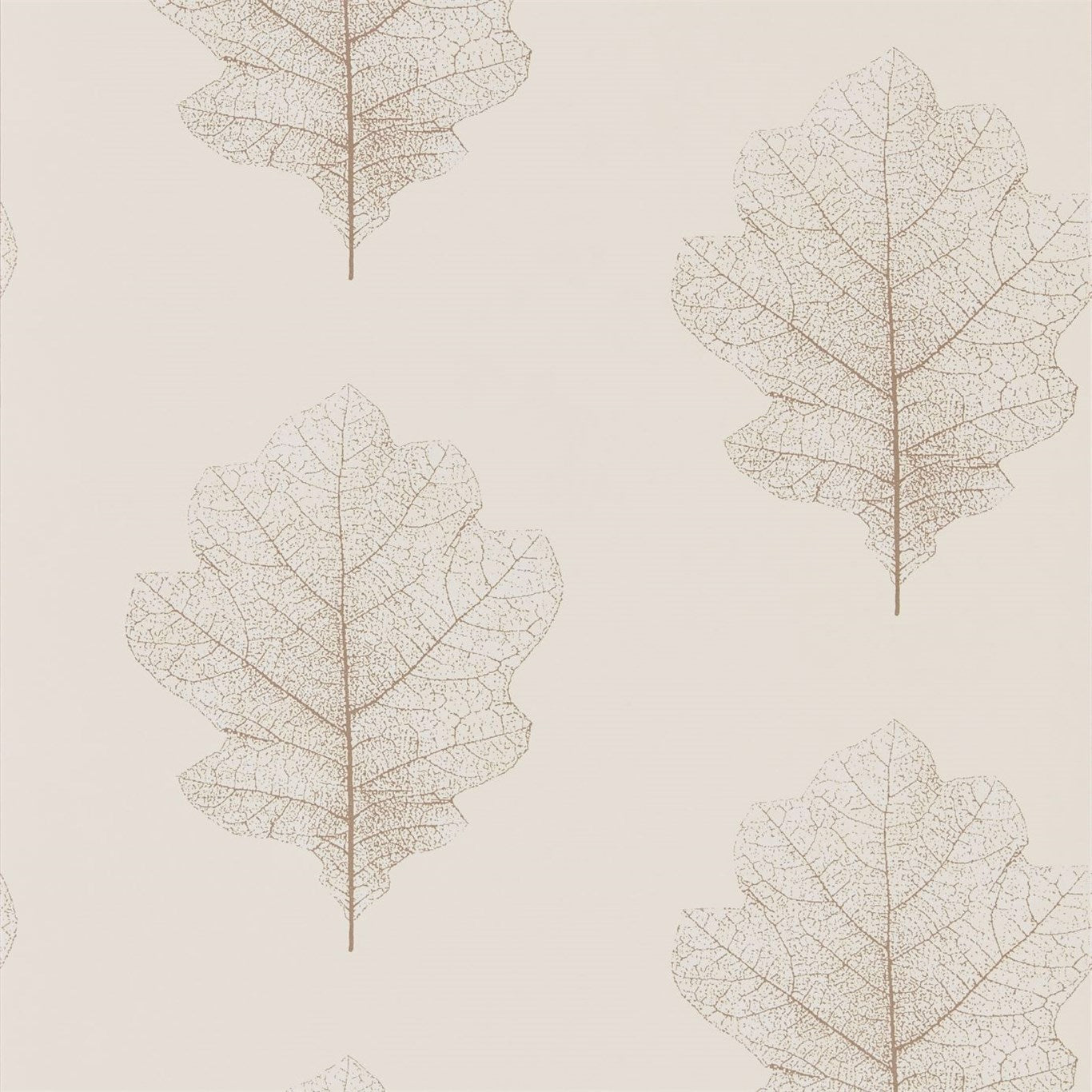 Oak Filigree Wallpaper - Milk/Pearl - DWOW215699
