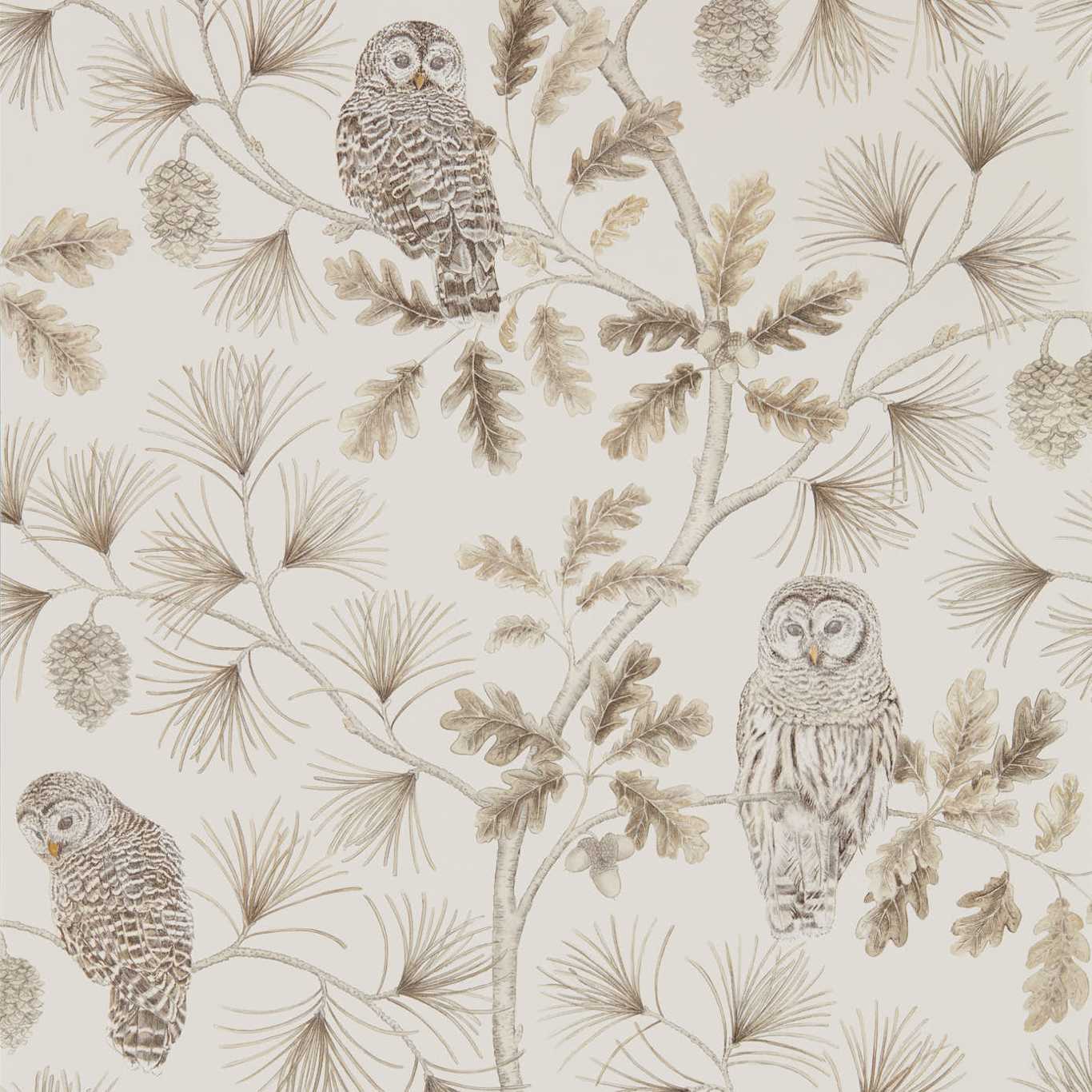 Owlswick Wallpaper - Linen - DYSI216598