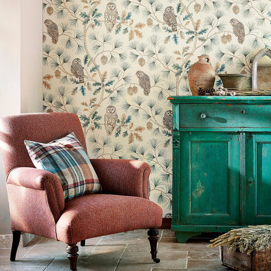 Owlswick Wallpaper - Whitstable Blue - Sanderson - DYSI216596 - Morris Wallpaper