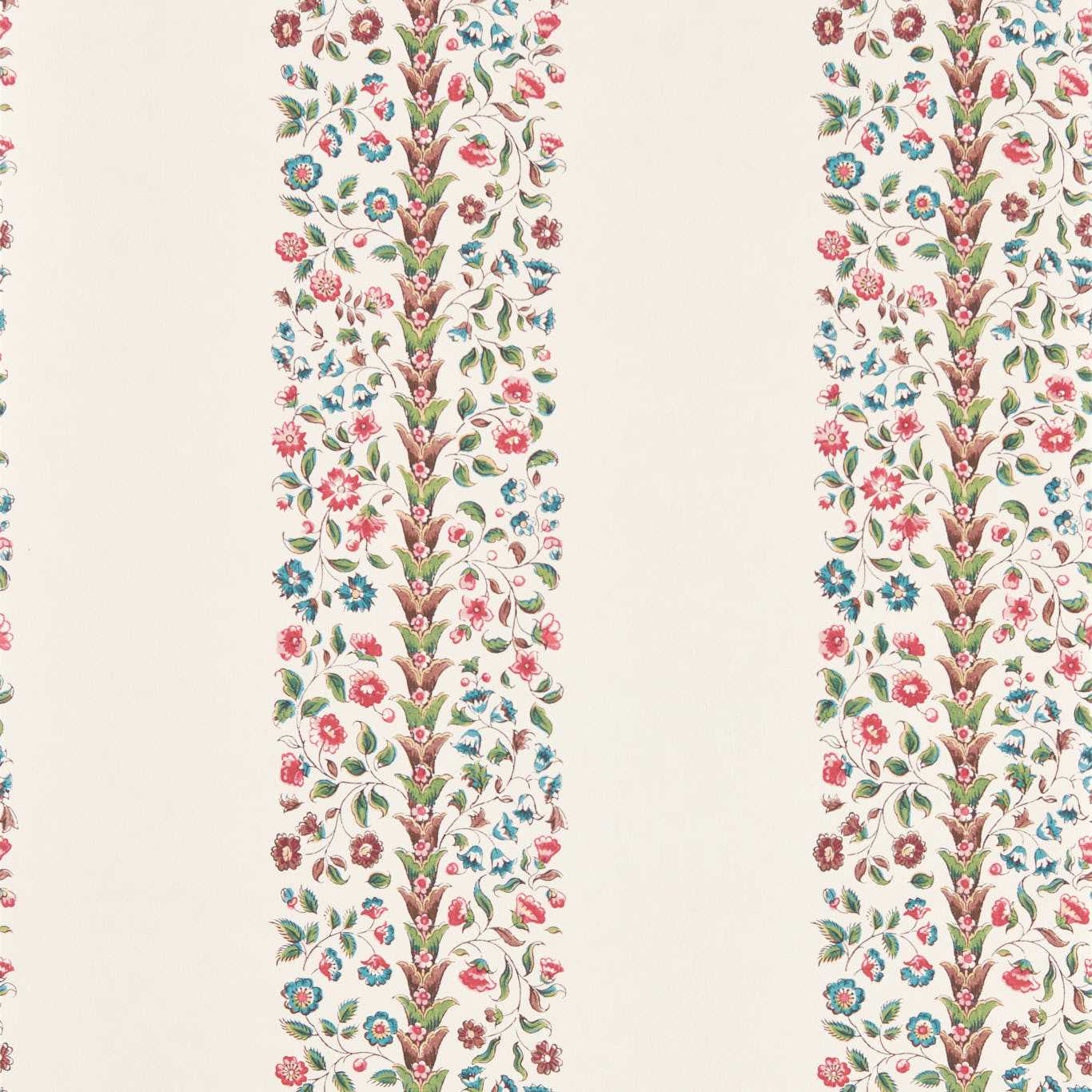 Pergola Stripe Wallpaper - Rose Chintz - DHIP217485