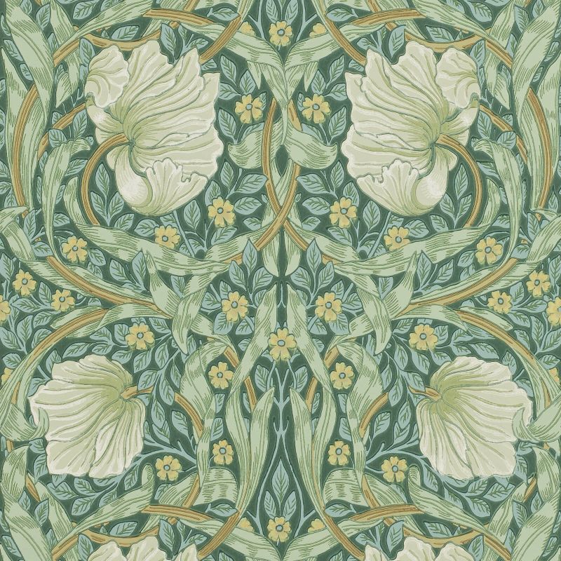Pimpernel Wallpaper - Privet/Slate - Morris & Co - 216472 - Morris Wallpaper