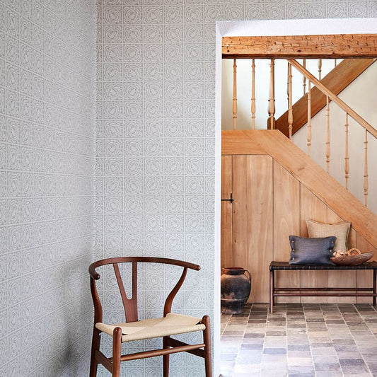 Pure Scroll Wallpaper - Ink - Morris & Co - 216547