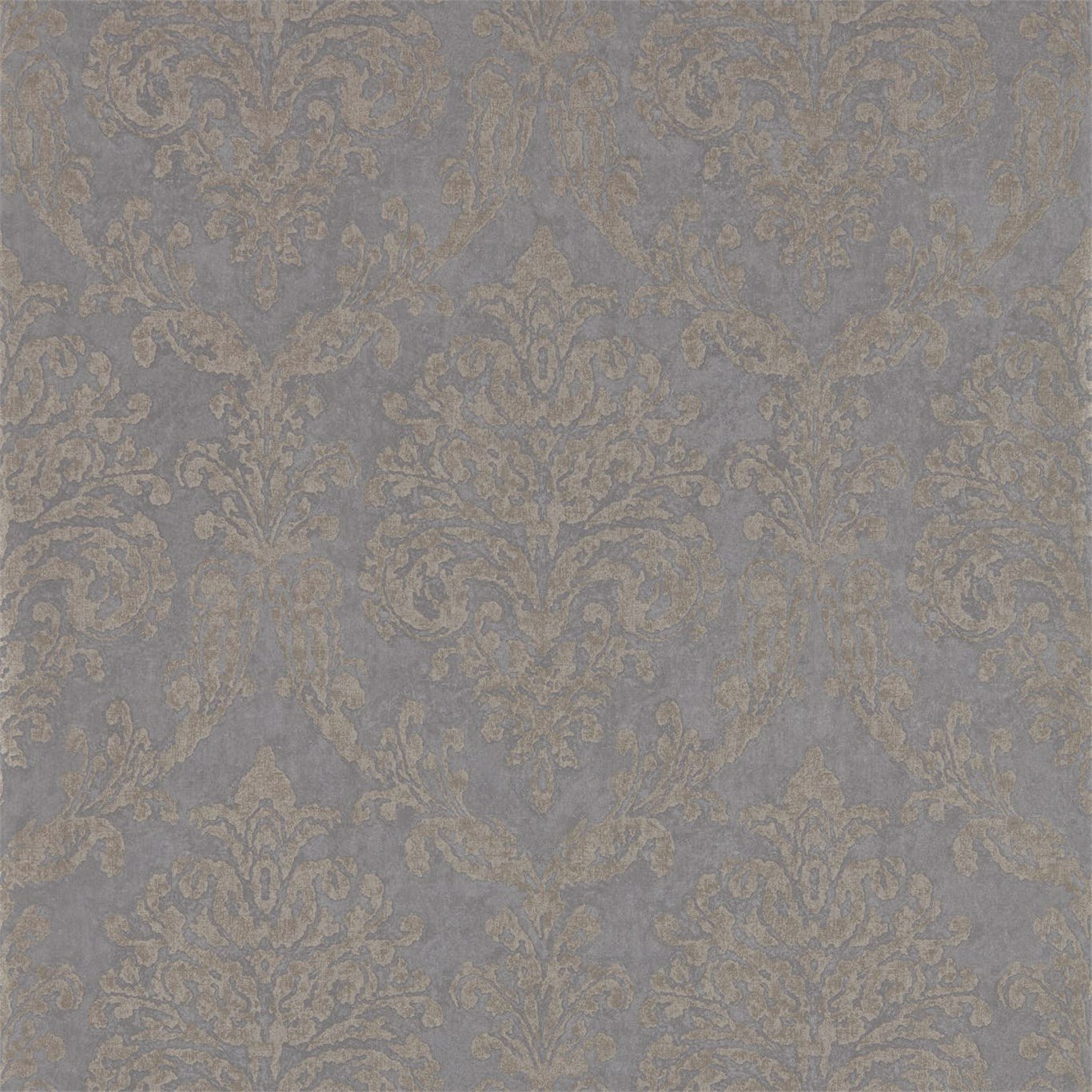 Riverside Damask Wallpaper - Mole/Copper - DWAP216290