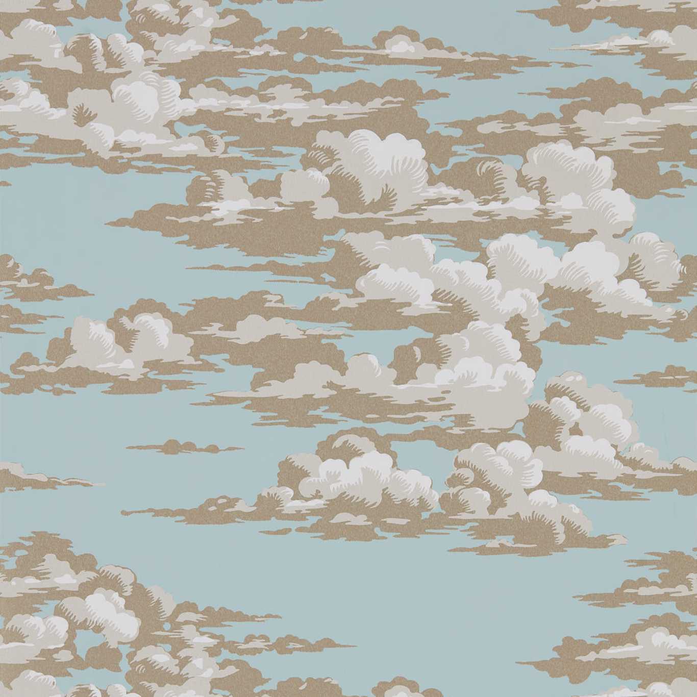 Silvi Clouds Wallpaper - English Blue - DYSI216601