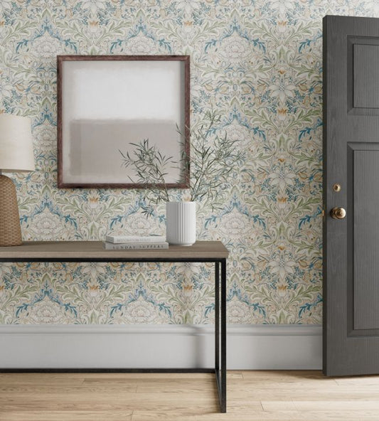 Simply Severn Wallpaper - Bayleaf/Annatto - 217074 - Morris & Co