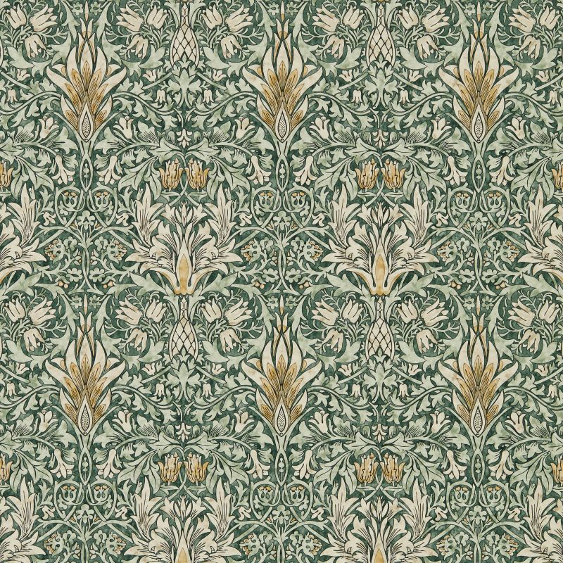 Snakeshead Wallpaper - Forest/Thyme - Morris & Co - 216863 - Morris Wallpaper