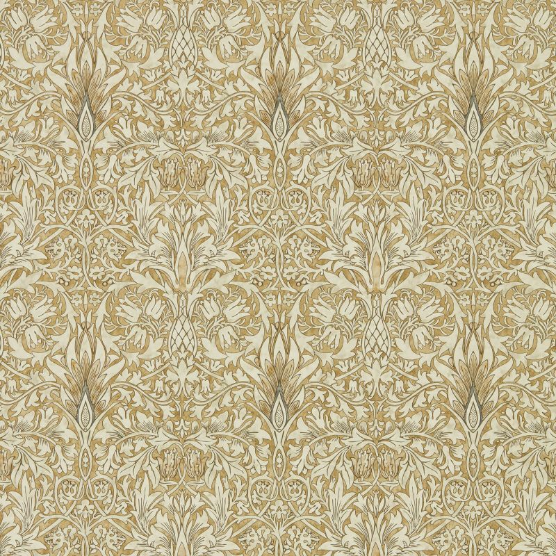 Snakeshead Wallpaper - Gold/Linen - Morris & Co - 216828 - Morris Wallpaper