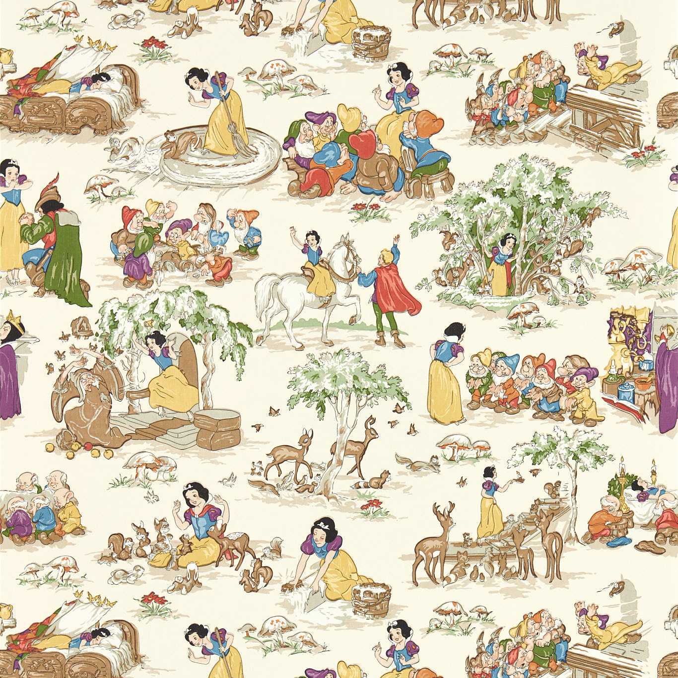 Snow White Wallpaper - Whipped Cream - DDIW217275