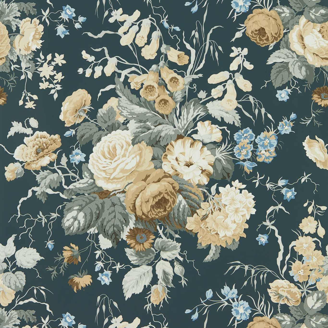 Stapleton Park Wallpaper - Ink/Broncho - DOSW217048