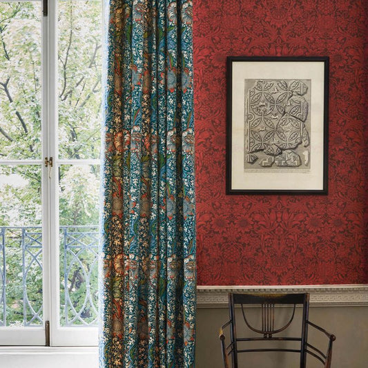 Sunflower Wallpaper - Chocolate/Cream - Morris & Co - 216961