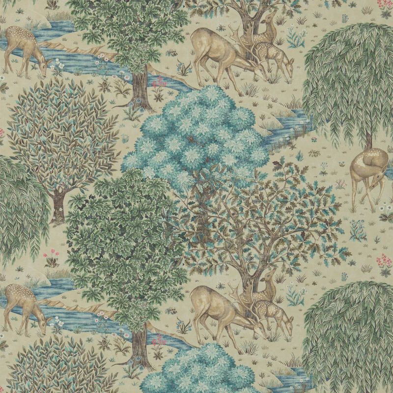 The Brook Wallpaper - Linen - 214888 - Morris & Co