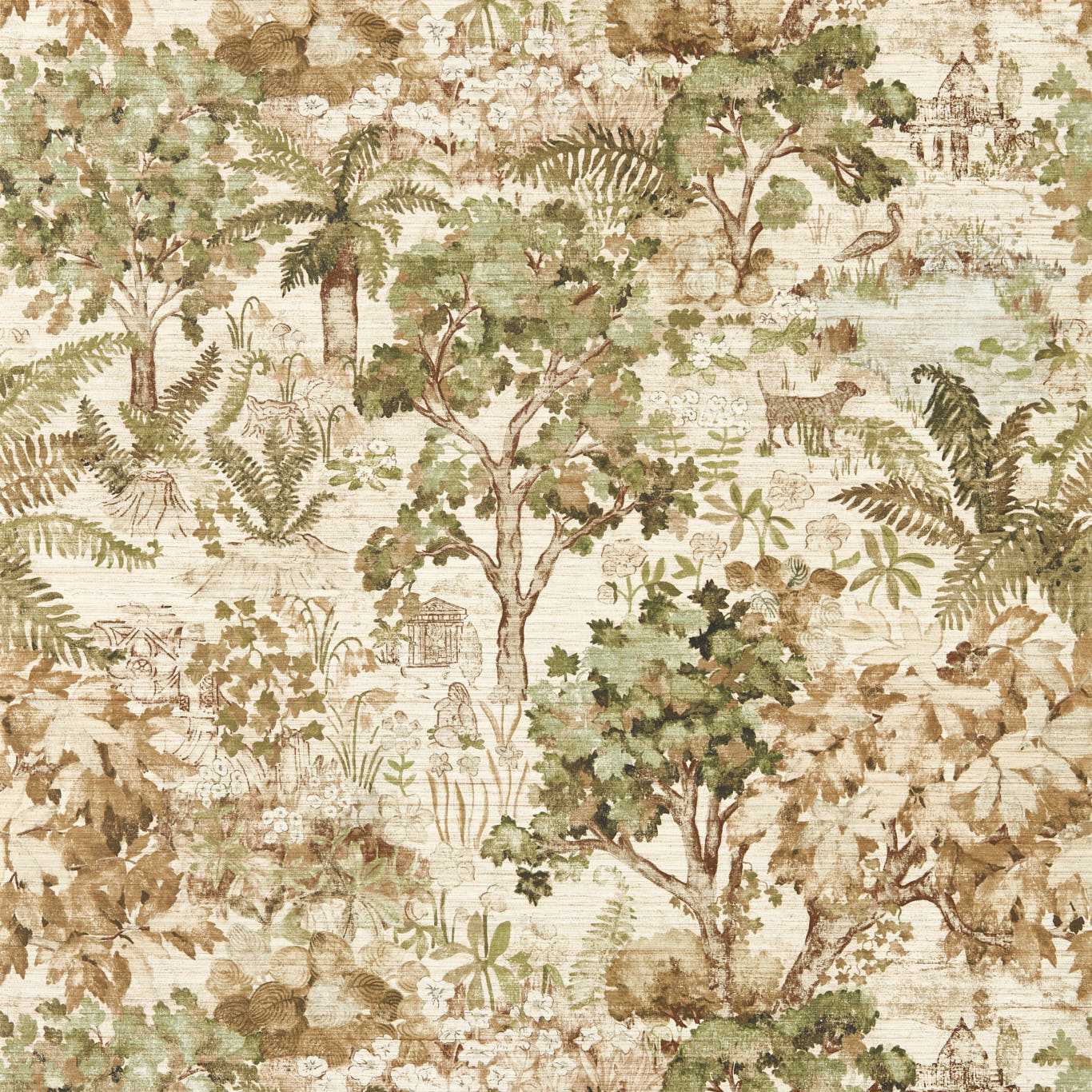 The Stumpery Wallpaper - Lichen - DHIP217490