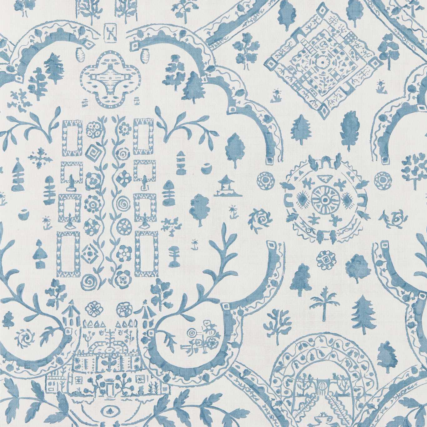 Topiary View Wallpaper - Wedgwood - DHIP217510