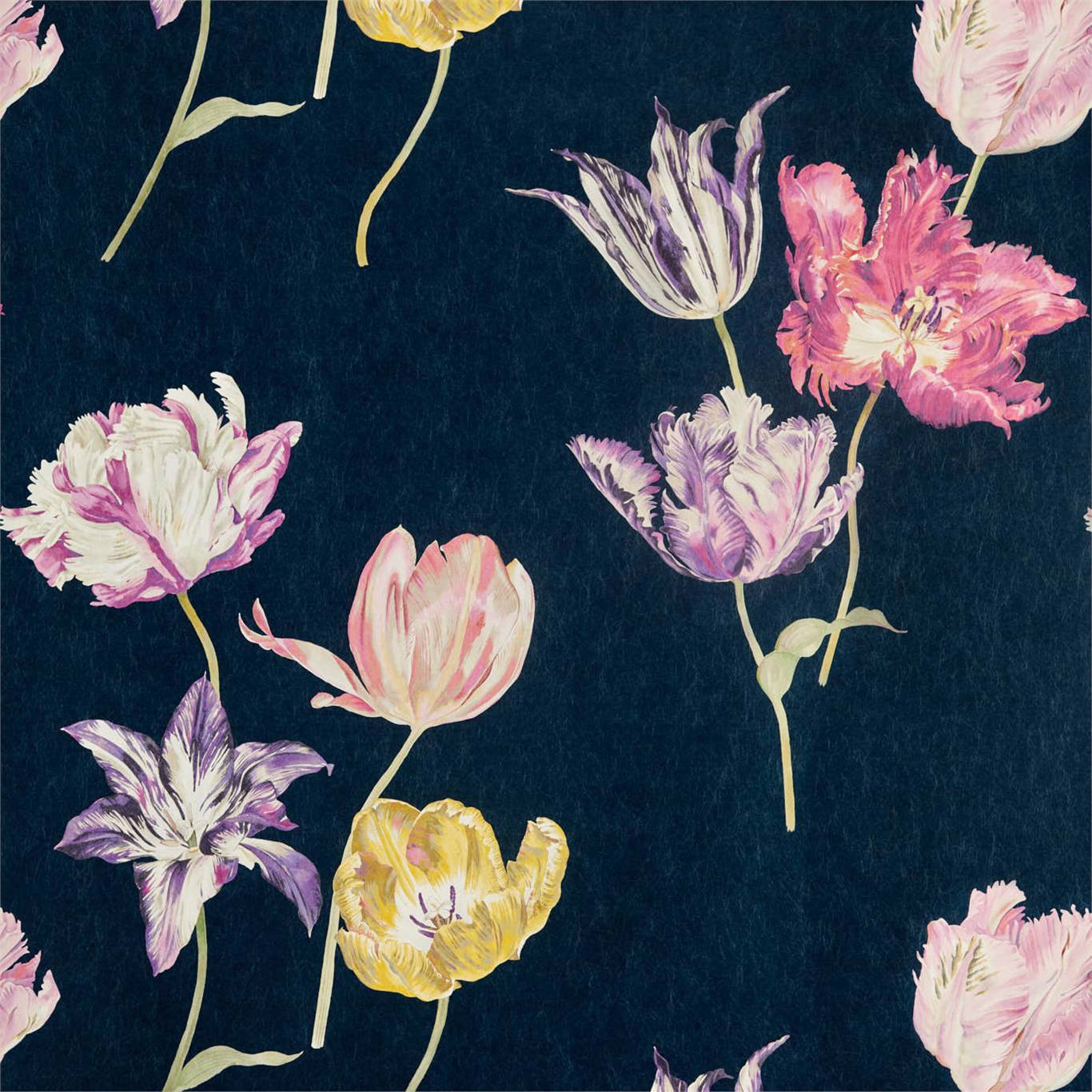 Tulipomania Wallpaper - Ink - DGLW216667
