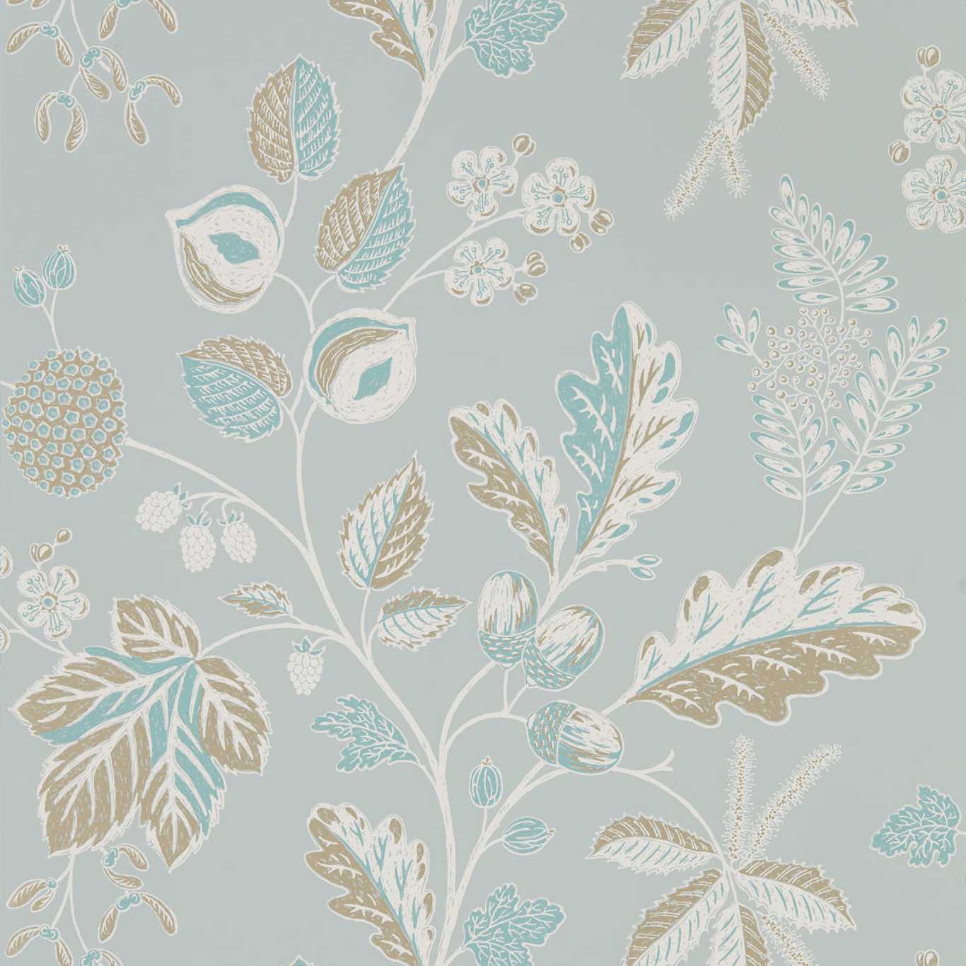 Warwick Wallpaper - Blue Grey - DYSI216617