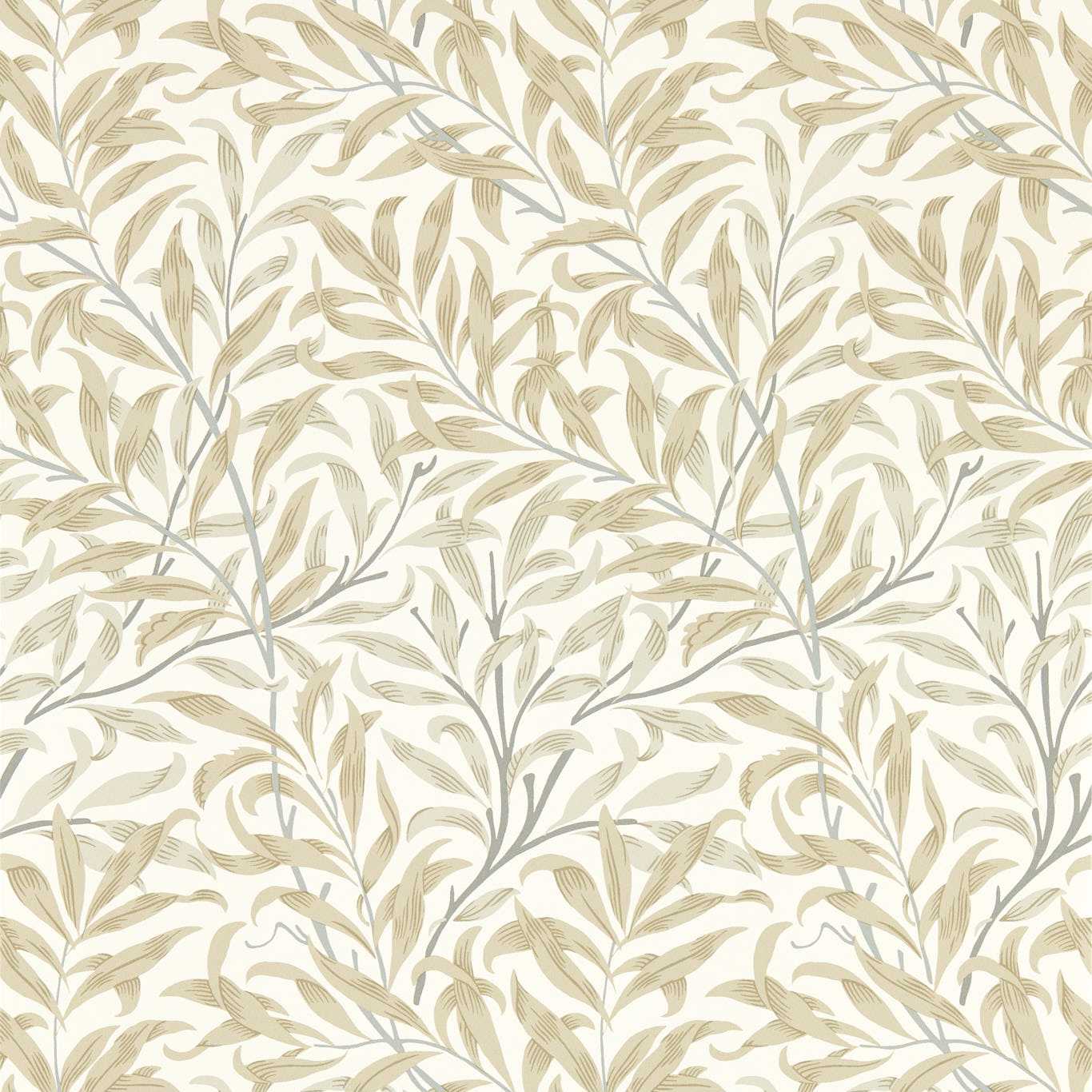 Willow Boughs Wallpaper - Linen - Clarke & Clarke - W0172/03 - Morris Wallpaper