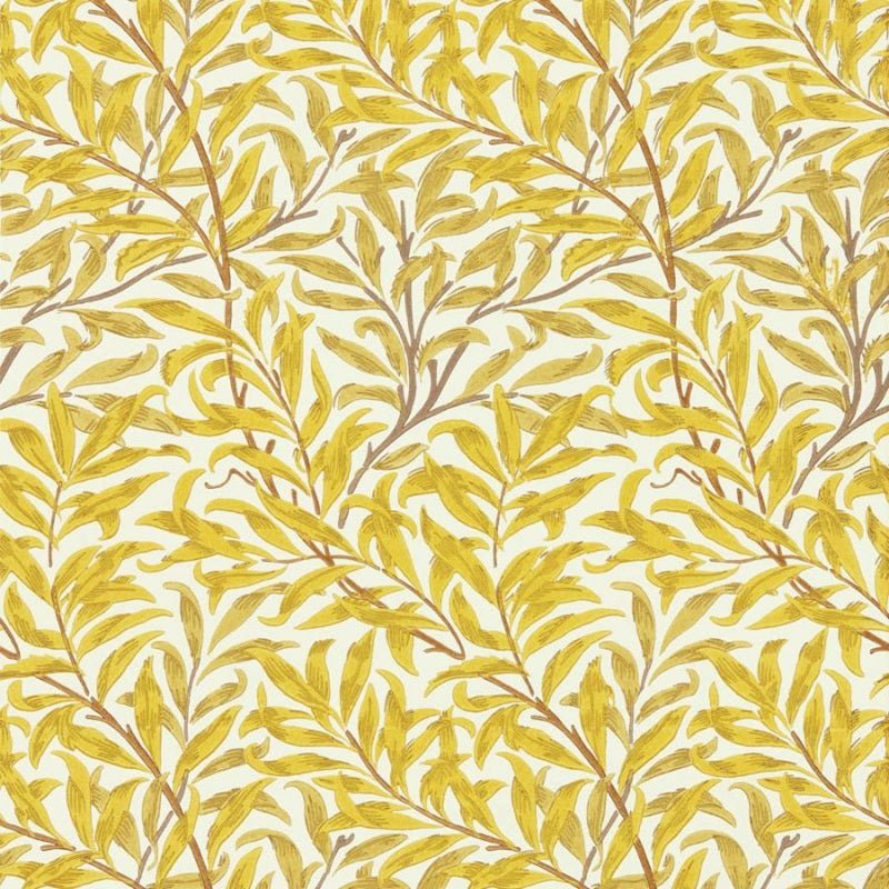 Willow Boughs Wallpaper - Summer Yellow - Morris & Co - 217089
