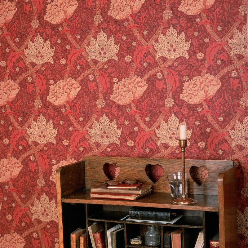 Windrush Wallpaper - Aubergine/Wine - Morris & Co - 210492