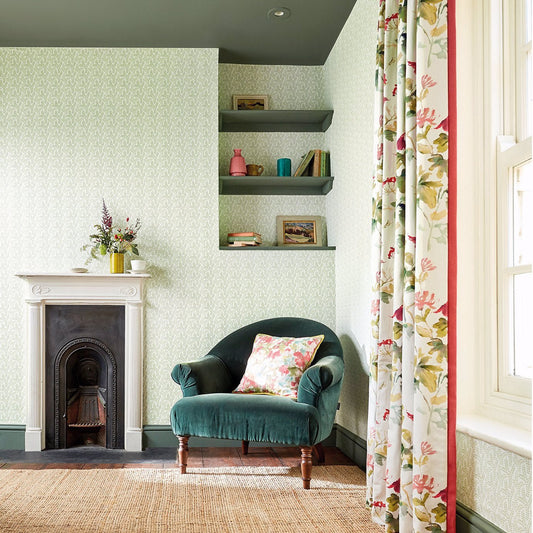 Yarton Wallpaper - Moss - Sanderson - DLMW216887 - Morris Wallpaper