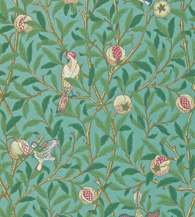 Bird & Pomegranate Wallpaper by Morris & Co.
