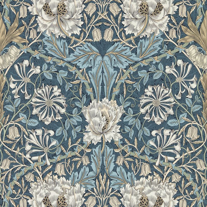 Honeysuckle & Tulip Wallpaper by Morris & Co.
