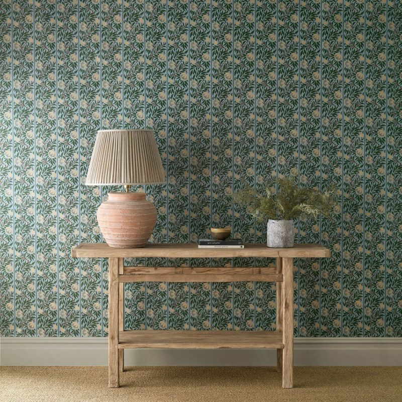 Peony Trellis Wallpaper - Sample
